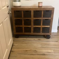 Wood Storage Cabinet