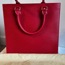 Louis Vuitton Sac PAC PM Red Epi Leather Handbag 
