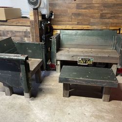 Custom Bench And Chair