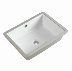Undermount Bathroom Sink Small Rectangle White Ceramic Bathroom Sink with Overflow (18.3"x13.8") KARAMAG-8018  BRAND NEW / NEVER USED