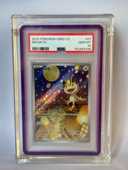 2025 Pokemon Scarlet & Violet Gem Pack Vol 3 Meowth PSA 10