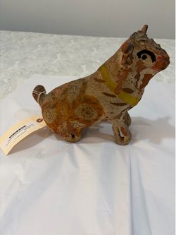 Folk art antique bull