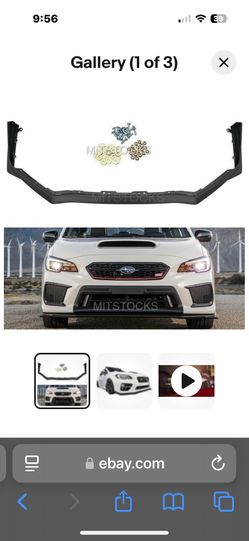 2016-2018 Subaru Wrx eBay Lip