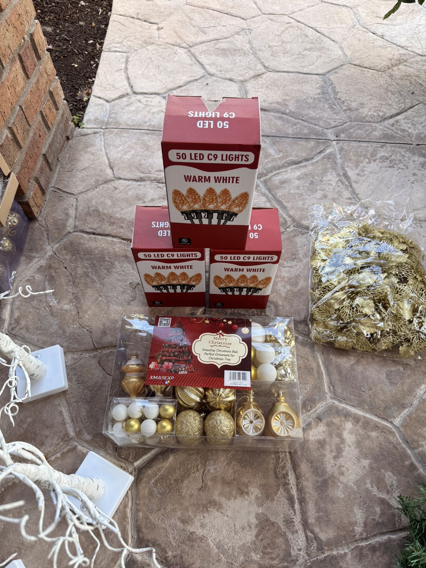 50 Warm White LED C9 Lights