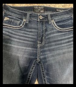 Salvage Supply Company Men’s Bootcut Jeans Regular Fit Mid Rise Blue Denim