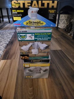 Motion security lights.