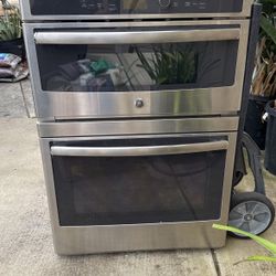 GE Top Microwave And Bottom Oven