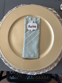 Personalized Seating Names Clips. Only Name Tags.