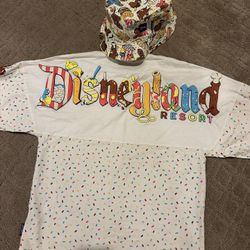 Disney Parks XS Spirit Jersey And Matching Reversible Bucket  Hat