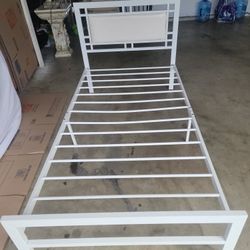 Twin Metal Bed 