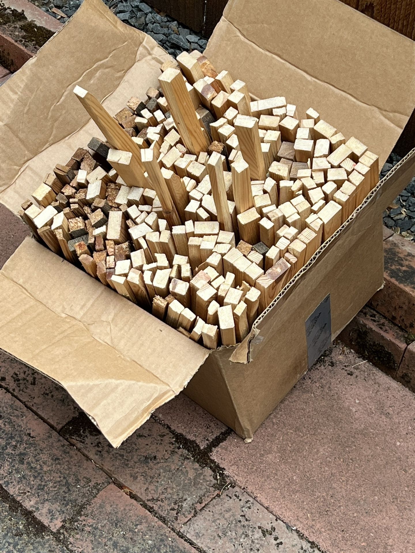 Dry Kindling Split Box Is 12x12 And 12 Inches High