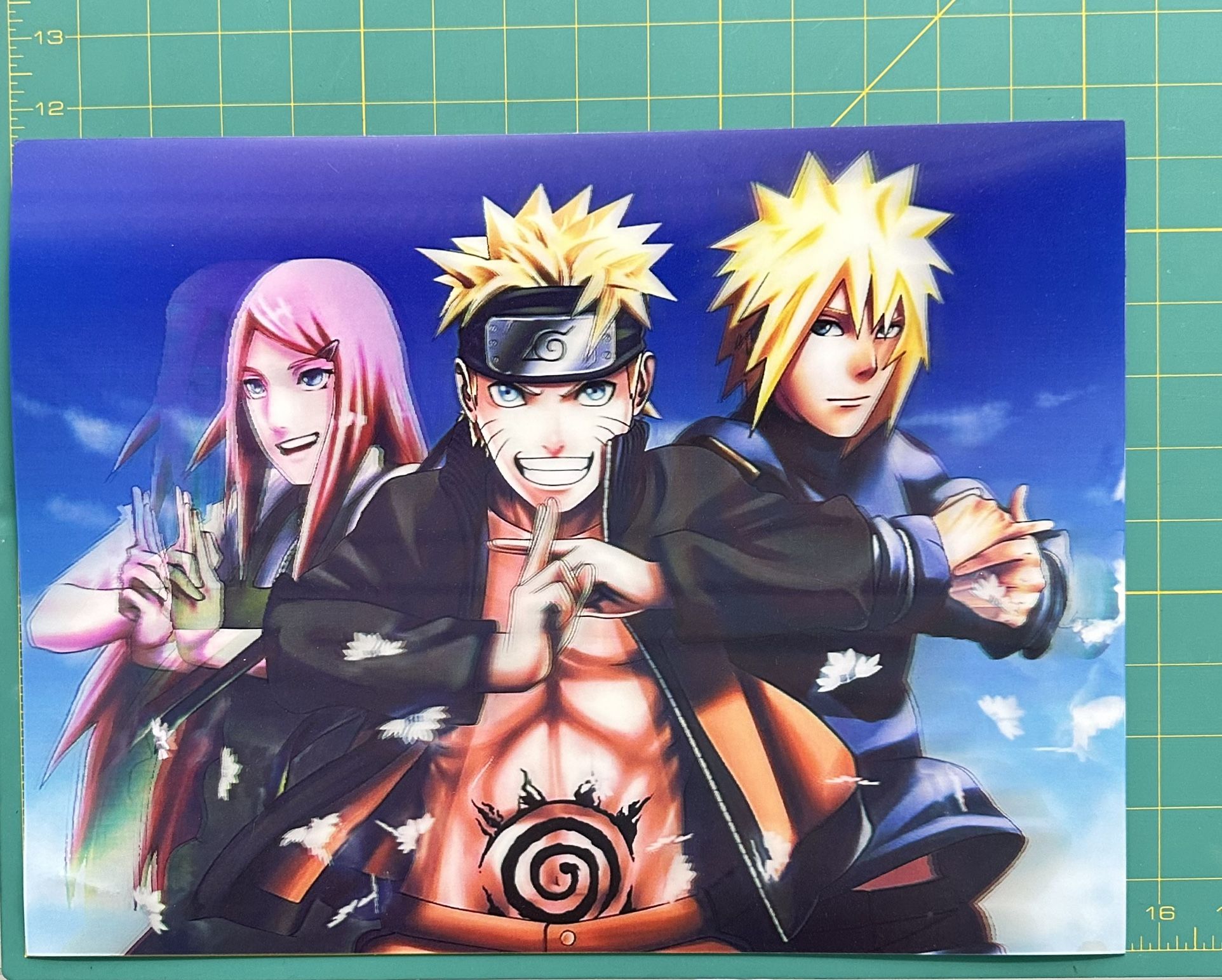 Naruto 3D Poster 3D Lenticular Flip Effect
