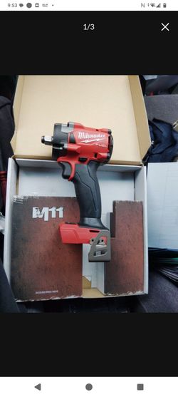 18v Milwaukee snub nosed ½inch drive impact