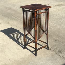 Unique lightweight bamboo table: 15.3/4”x15.3/4”Top X 34”H