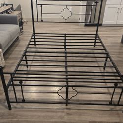 Black Metal Queen Bed Frame