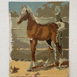 Vintage Paint By Number 8”x13”