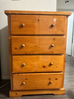 Tan Wood Dresser