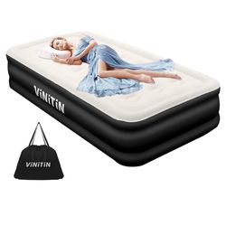 In San Marcos - New Twin Size Raised Air Mattress With Built-in Pump