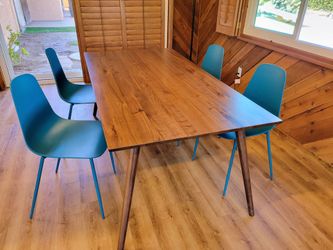 Midcentury Modern Dining Table Walnut