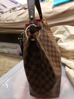 LOUIS VUITTON Graceful MM Damier Ebene Shoulder Bag Brown