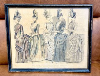 Vintage etching 1887