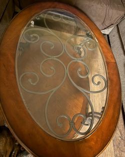 Large oval coffee table