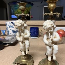 Antique Candle Holders 