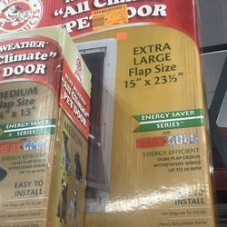 Pet DoorRUFF WEATHER™ "All Climate» PET DOOR MEDIUM Flap Size 7¼" × 13"