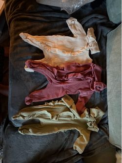 NEW Newborn cotton onesies - baby girl NB