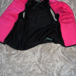 Ralph Lauren Pink And Black Bubble Vest