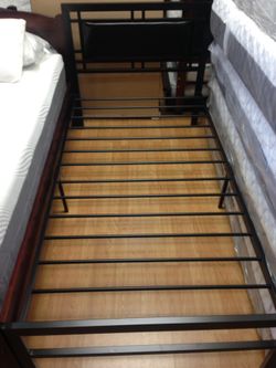 New metal bed frame twin size