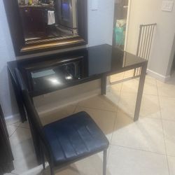 Rectangular dining room table glass top