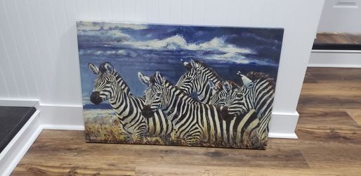 Zebra Canvas Painting