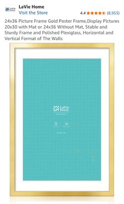 LaVie Home 24x36 Gold frame picture frame