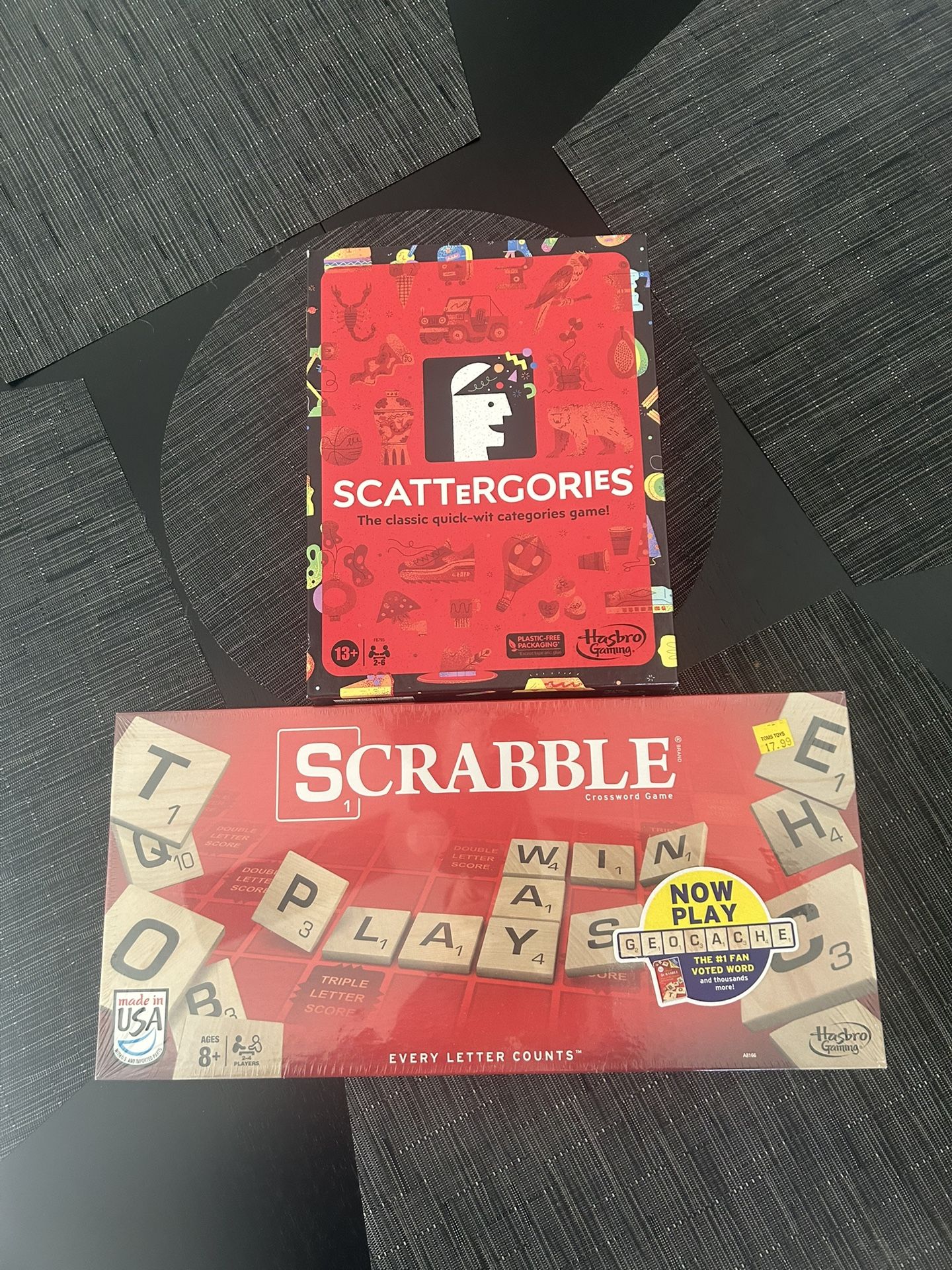 Scattegories and Scrabble - New