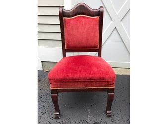 Antique Chair Velvet upholstery