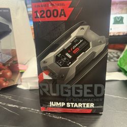 Schumacher SL1(contact info removed) Peak Amp 12V Rugged Lithium Jump Starter and USB Power Pack, New in Box