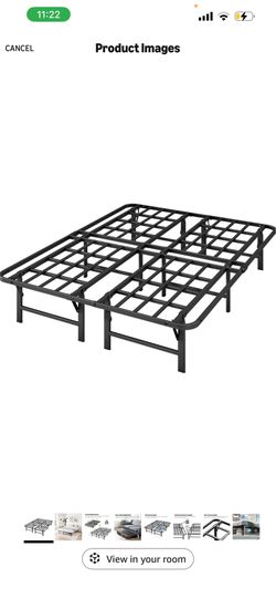 Metal platform bed