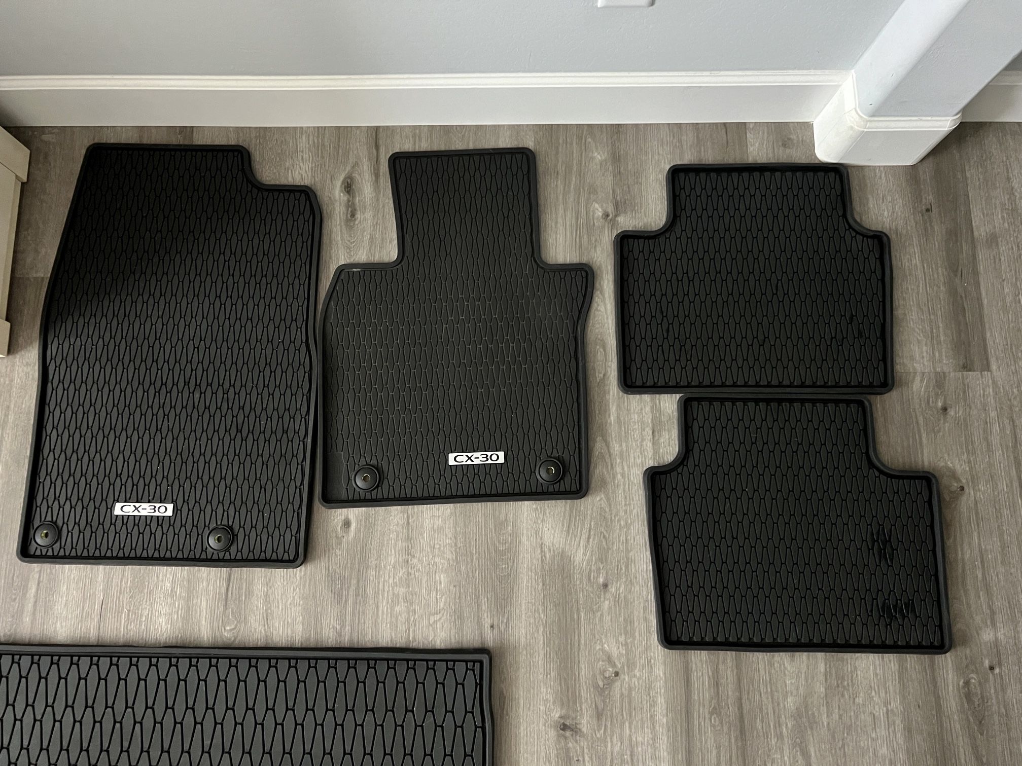 2020-2022 Mazda CX-30  All Weather Floor Mats and Rubber Cargo Tray
