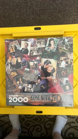 vintage 1995 "Gone with the Wind" 2000-piece jigsaw puzzle new & sealed