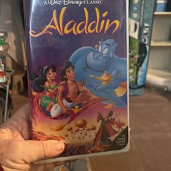 #1662 Walt, Disney Aladdin, VCR tape