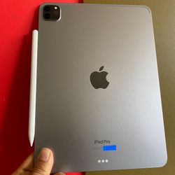 128GB Apple IPad Pro 11” 4th Generation (2022 Model / M2 chip ) with Keyboard, pen & Accessories (256gb /512GB) 