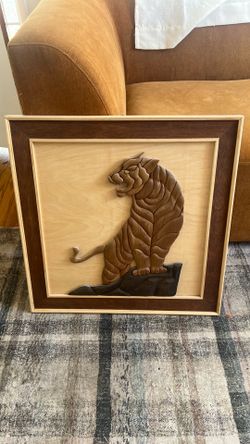 70s wood art