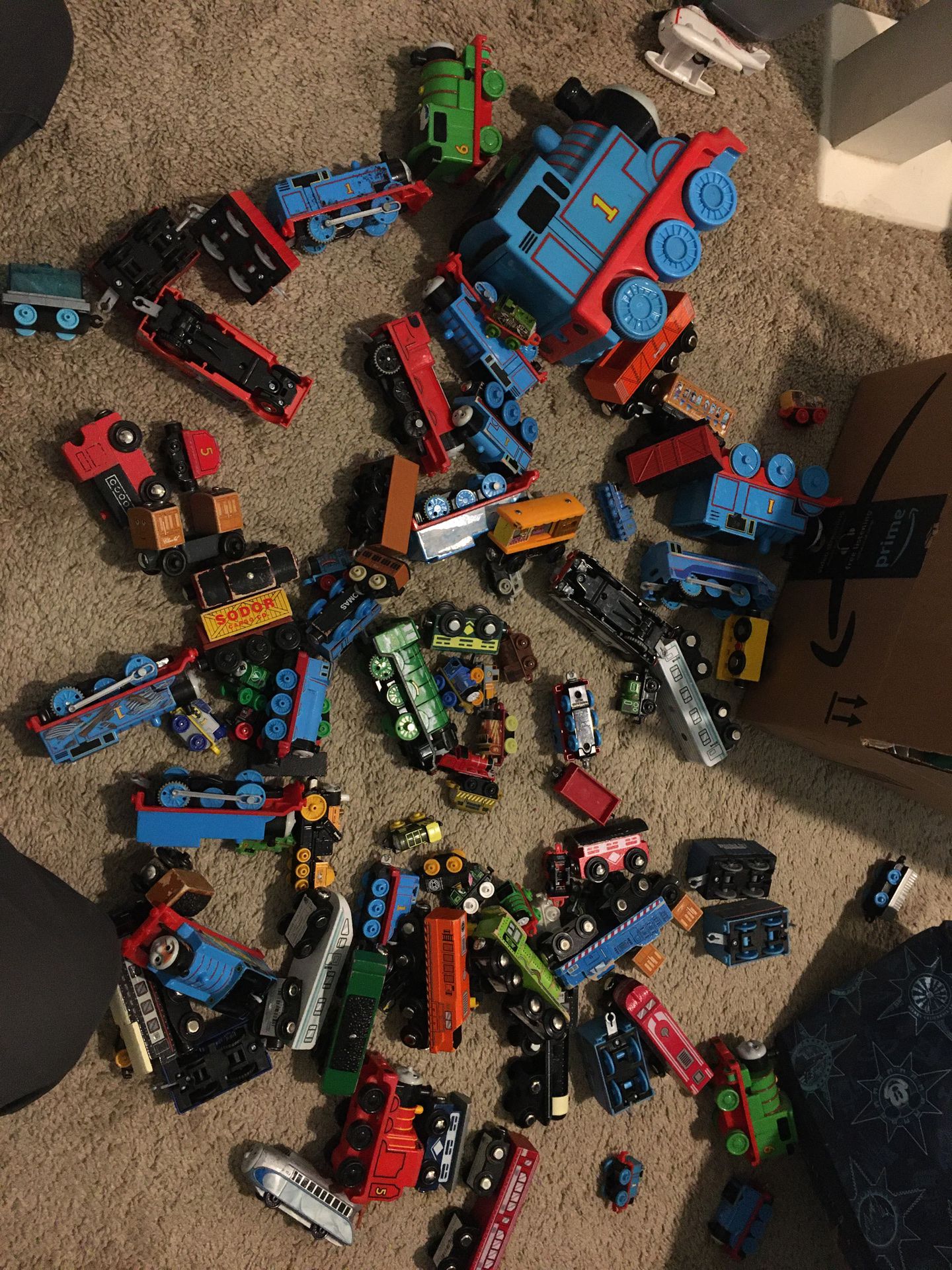 Thomas the Train characters with a lot with tracks