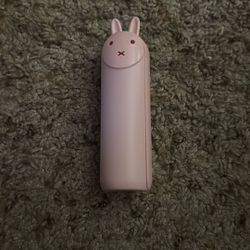 Portable and rechargeable bunny fan with 3 settings