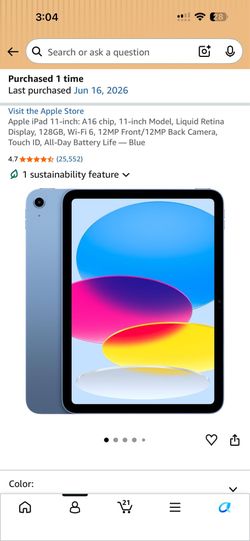 iPad a16 (2025)