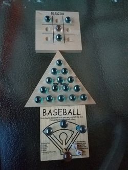 Wooden skill game lot