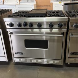 Viking 36”Wide Gas Range Stove Stainless Steel 6Burners 