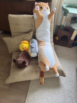 Four stuffed animals
