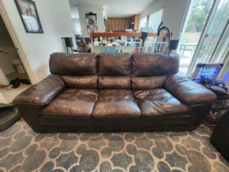 Leather sofa